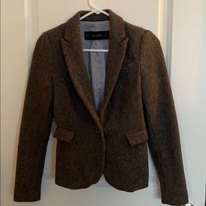 Zara Wool Blazer Elbow Patch